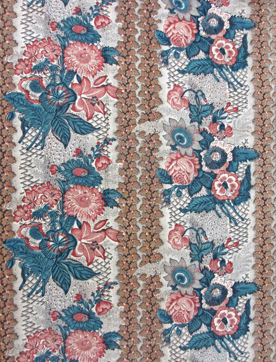T244.1 textile, printed design repeat