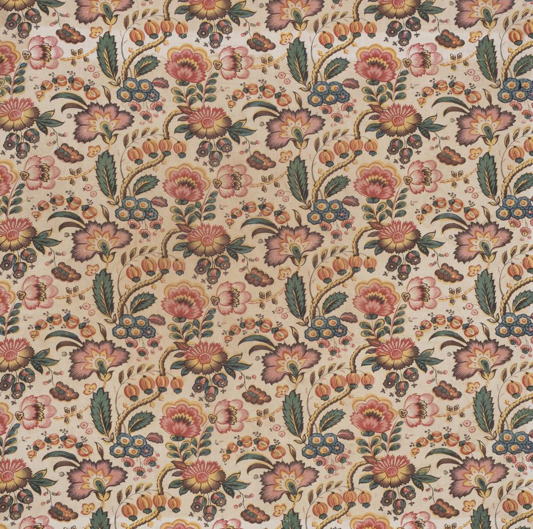 T299 Textile, printed partial design repeat