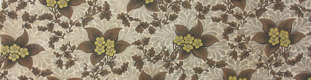 T410 Textile, printed, partial design repeat