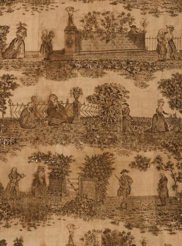 T1158 Textile, printed design repeat