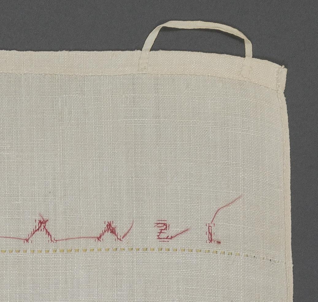 1957.0117 Towel, reverse, detail 3