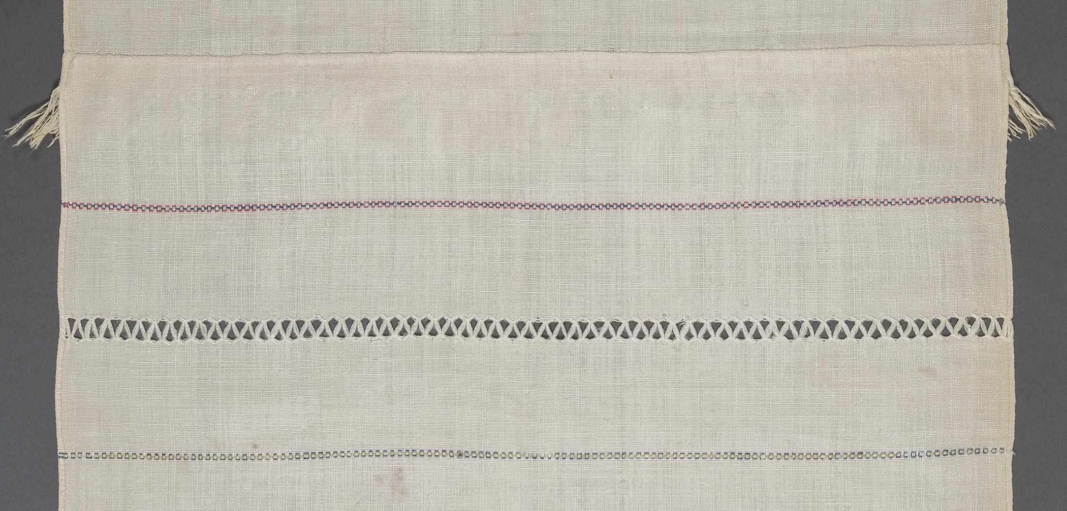 1957.0117 Towel, reverse, detail 8