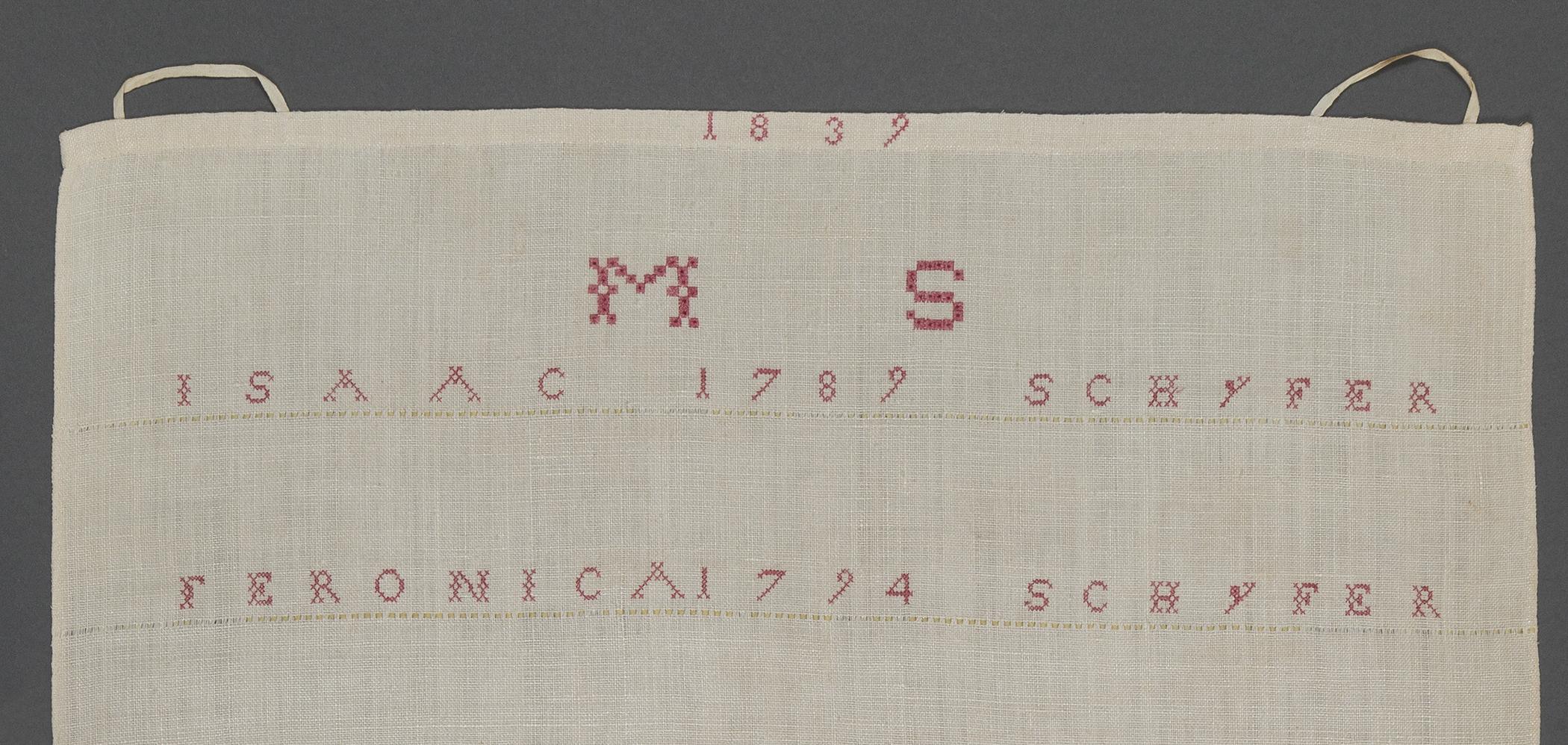 1957.0117 Towel, detail 2