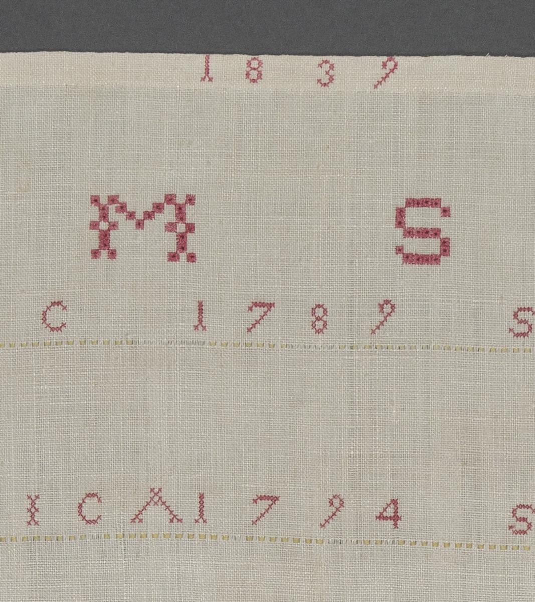 1957.0117 Towel, detail 6