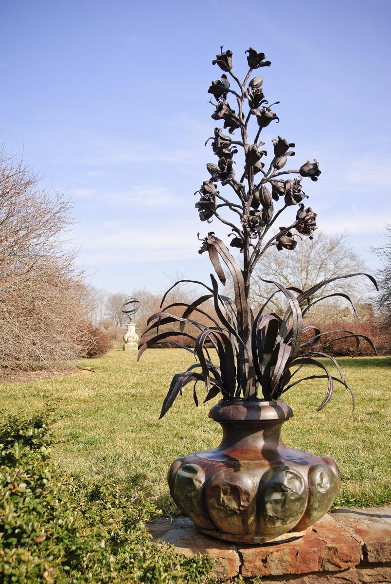 1969.4178.001, .002 Floral sculpture