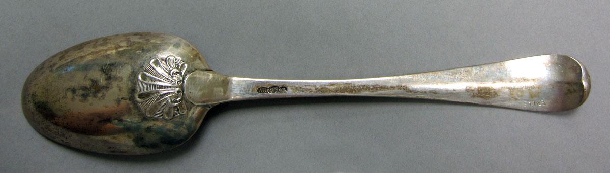 1957.0123 Silver spoon underside