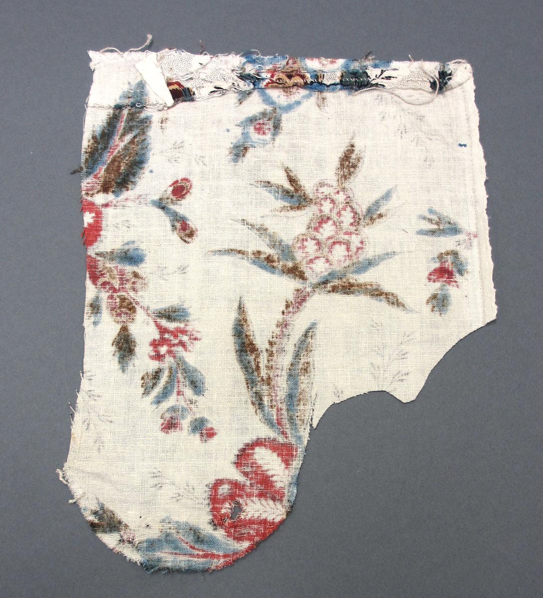 1957.0125.0191 E Textile, printed reverse