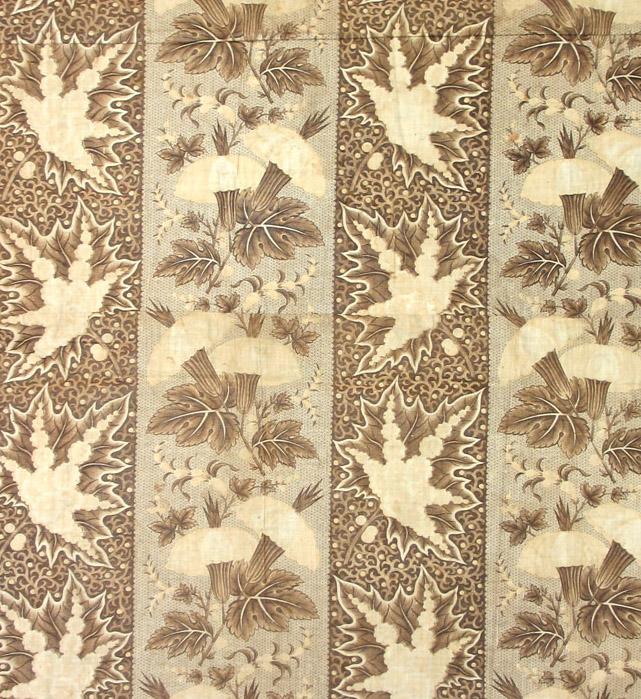 T1190 textile, printed design repeat