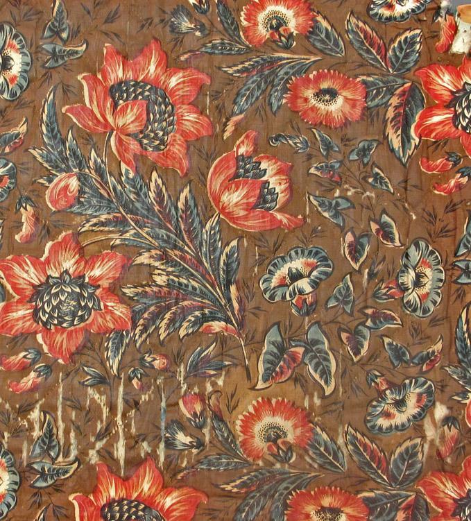 T3213.1 Textile, printed, partial design repeat