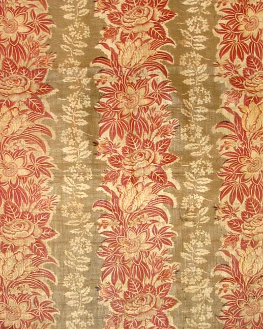 T1233 textile, printed design repeat