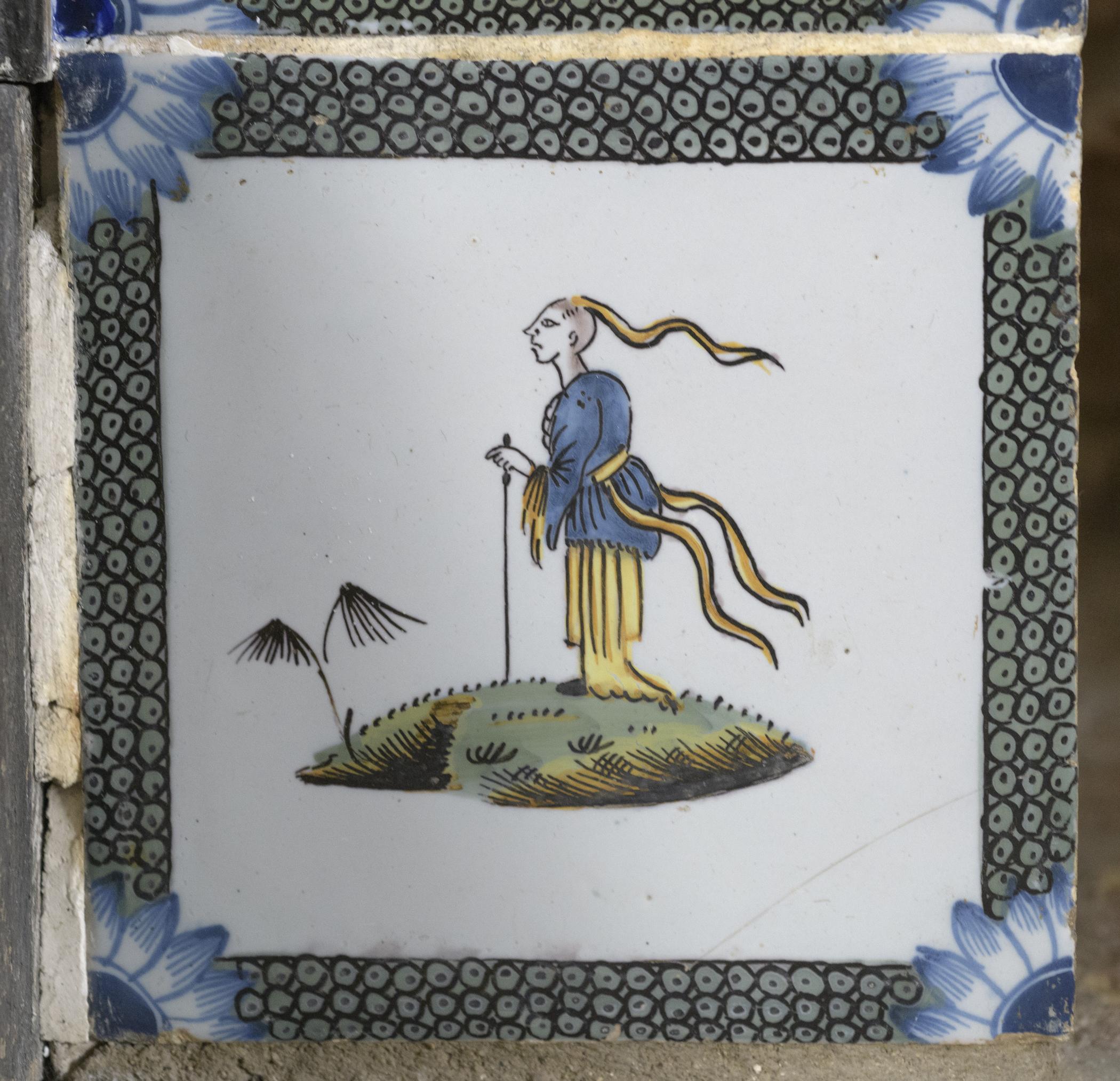 1969.4720.002 Tile, view 1, after conservation treatment