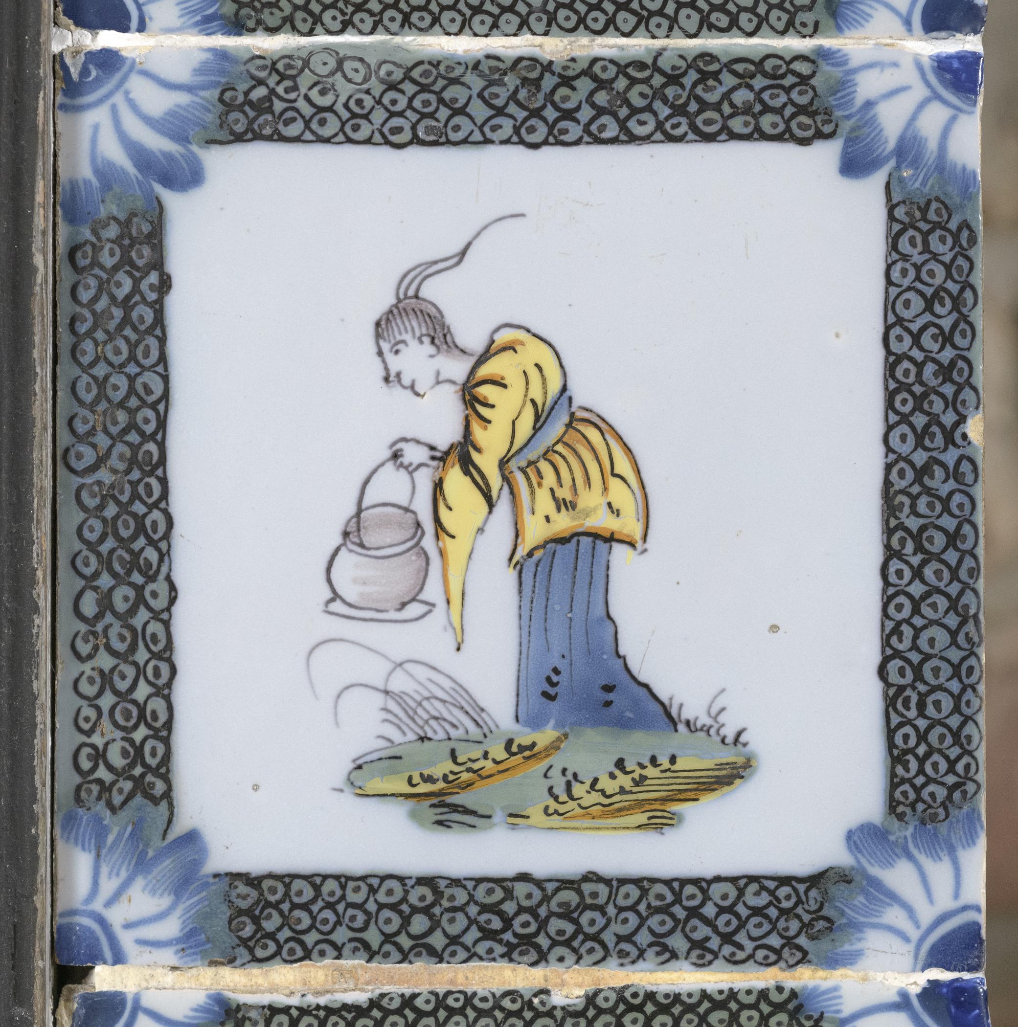 1969.4720.004 Tile, view 1, after conservation treatment
