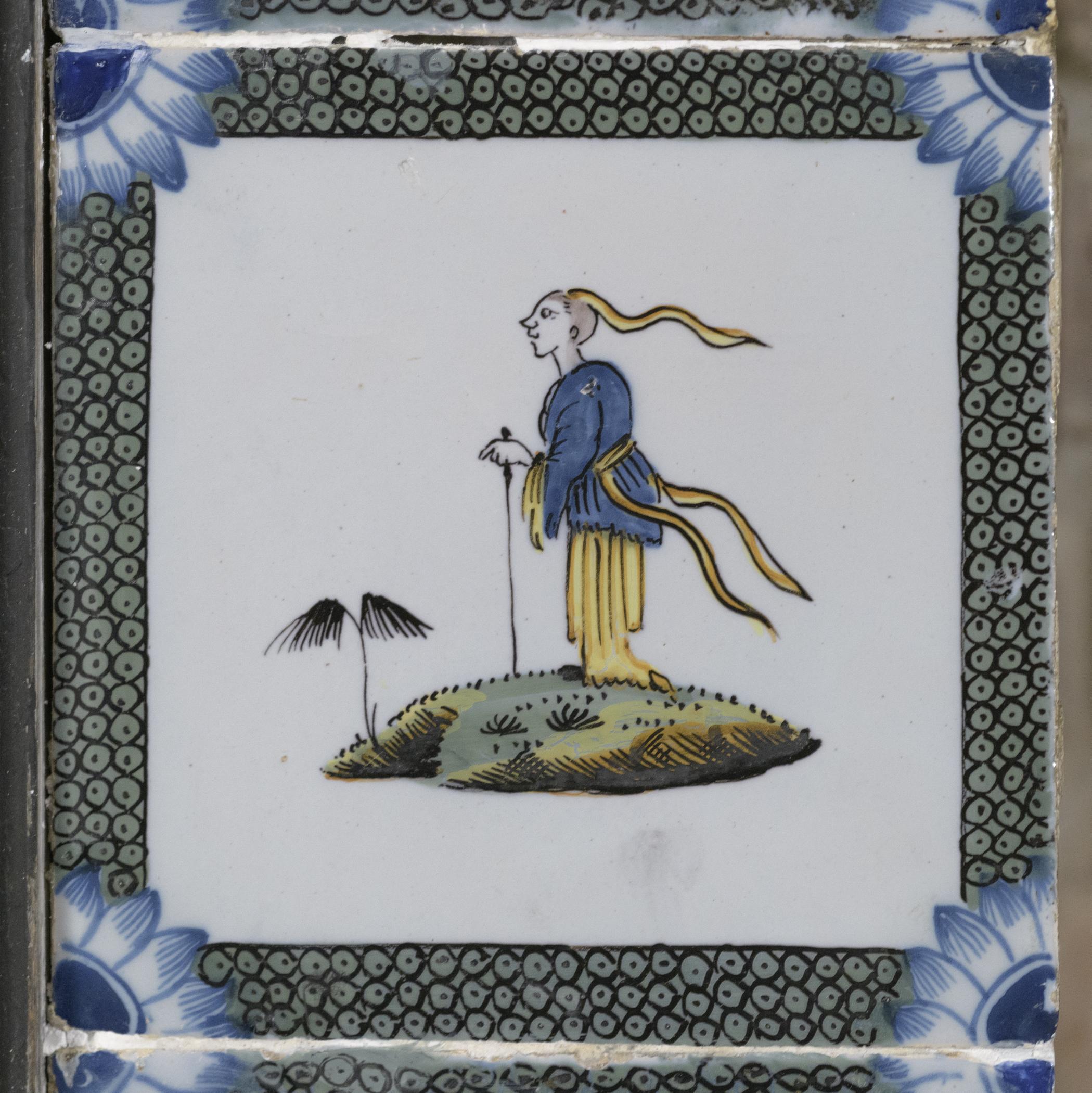 1969.4720.005 Tile, view 1, after conservation treatment