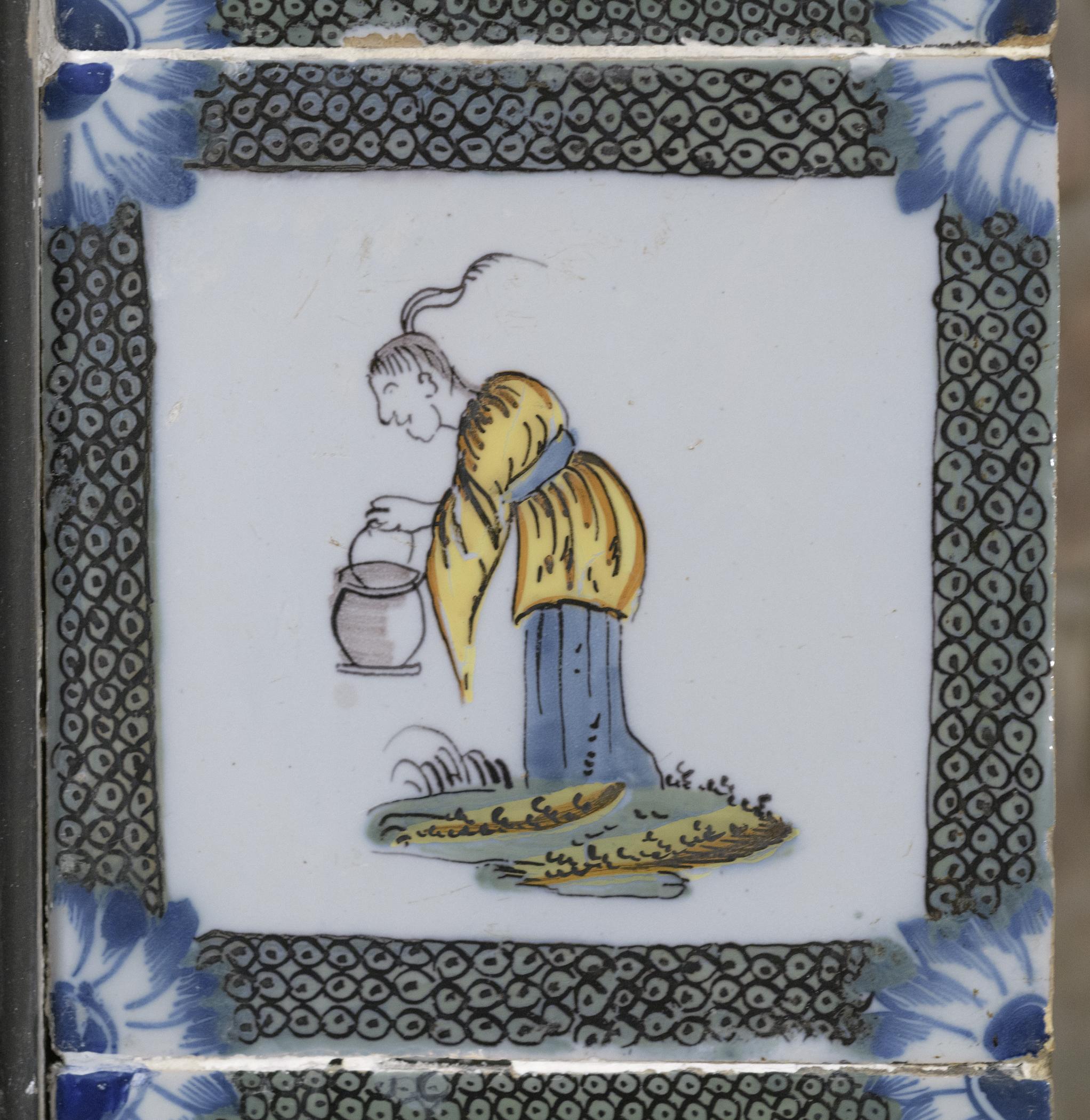 1969.4720.006 Tile, view 1, after conservation treatment