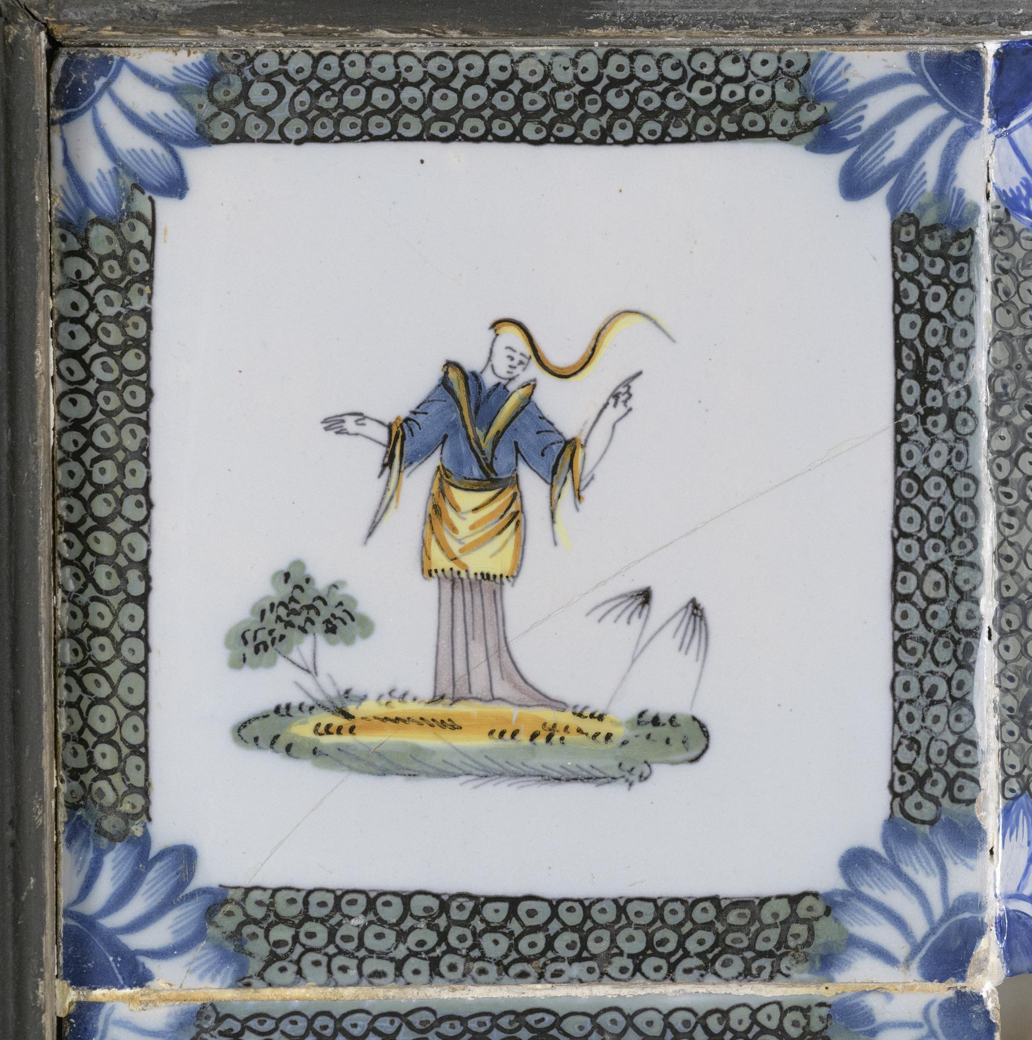 1969.4720.009 Tile, view 1, after conservation treatment