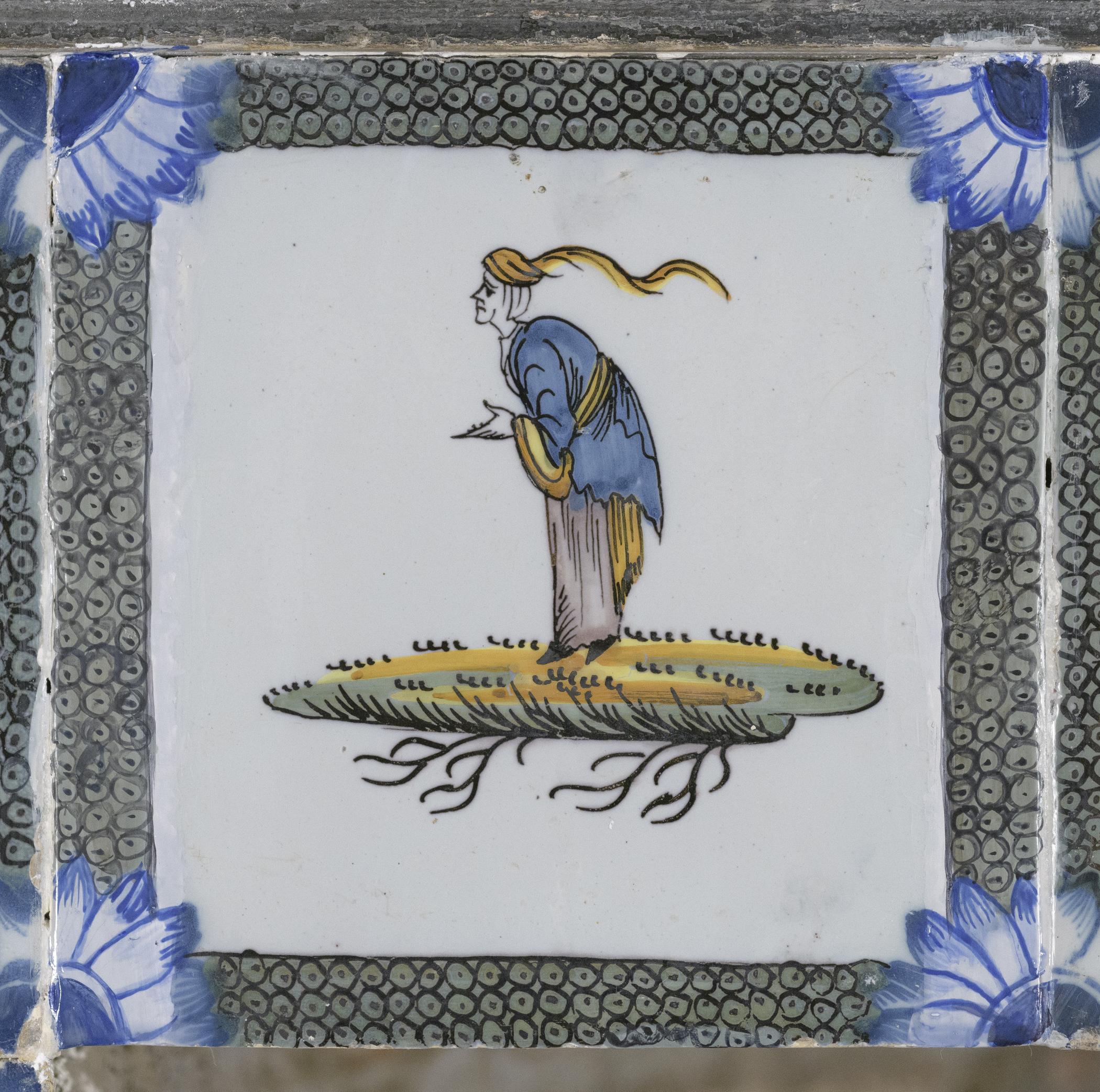 1969.4720.010 Tile, view 1, after conservation treatment