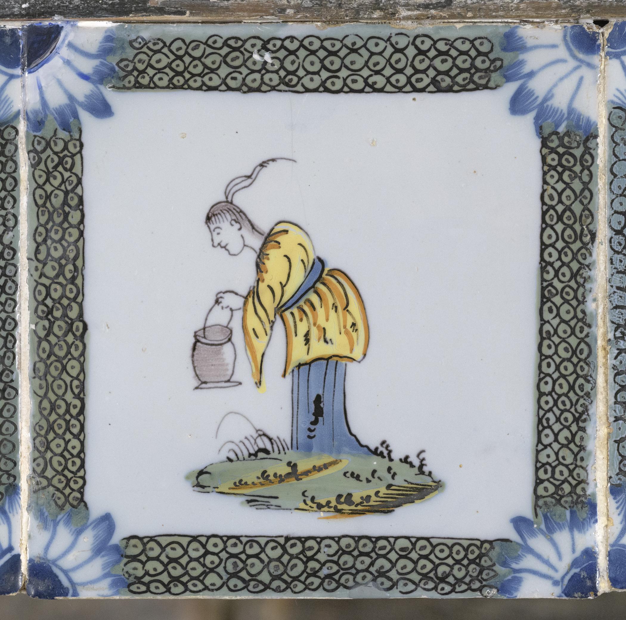 1969.4720.012 Tile, view 1, after conservation treatment