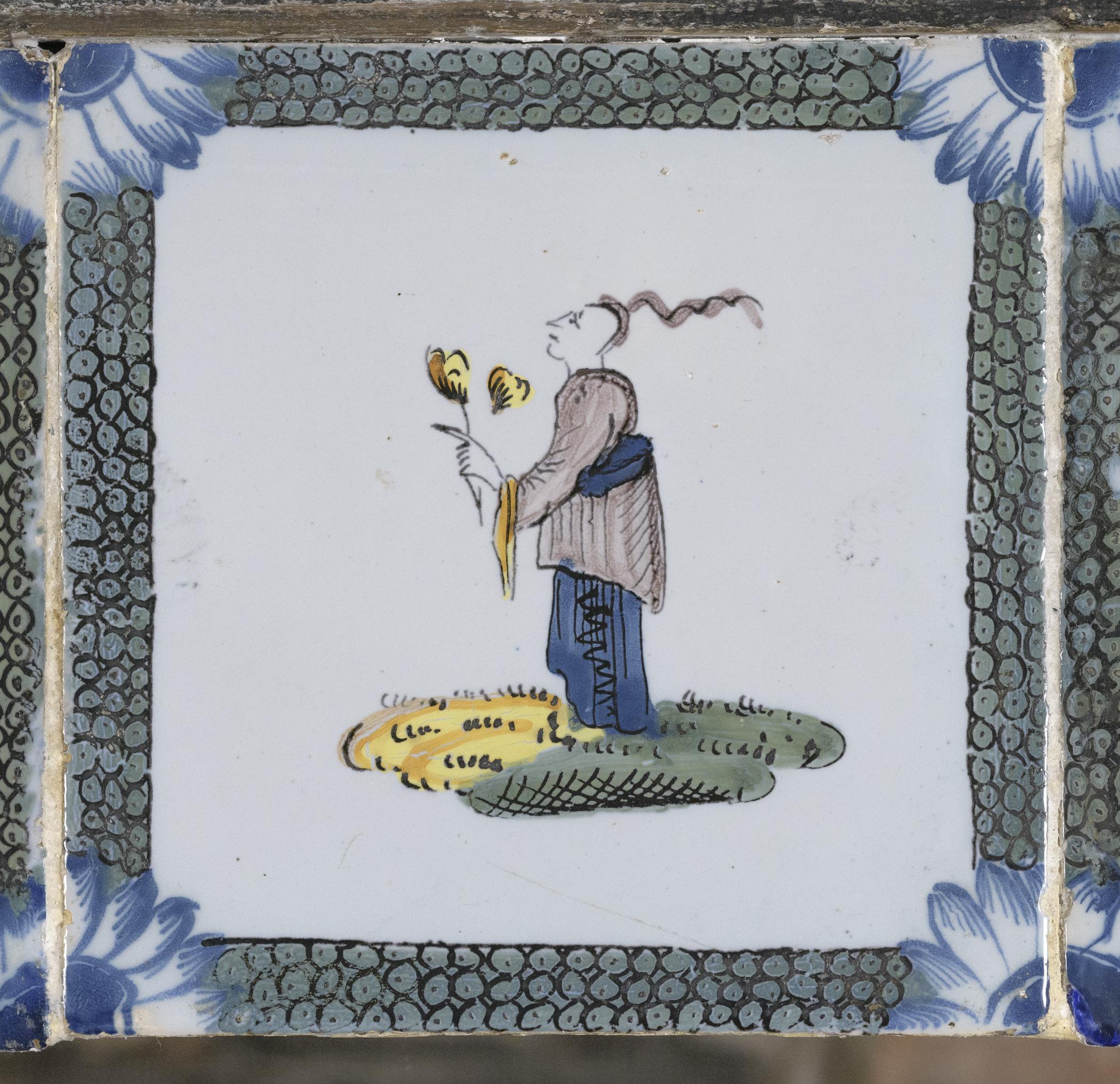 1969.4720.013 Tile, view 1, after conservation treatment