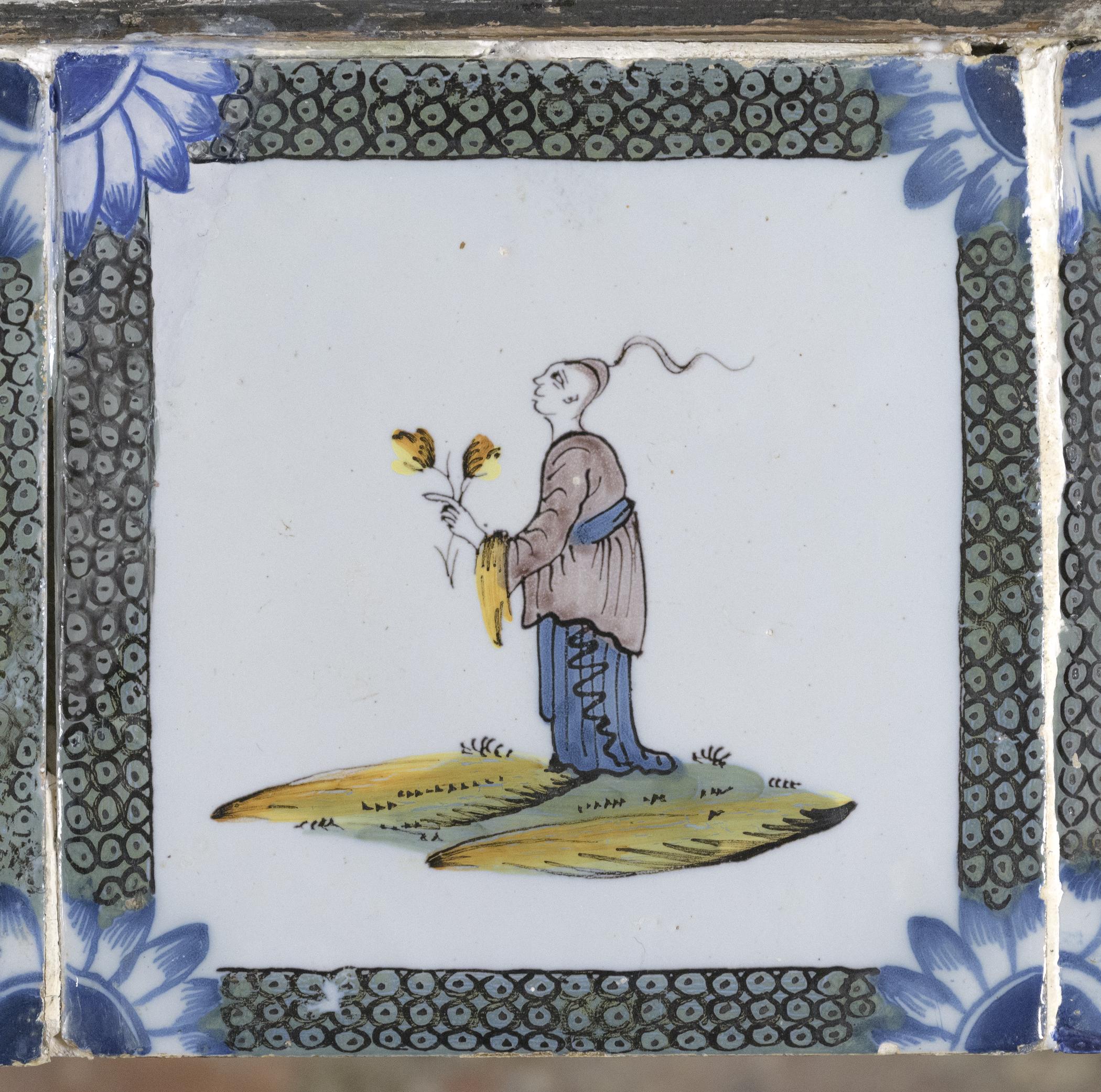 1969.4720.015 Tile, view 1, after conservation treatment