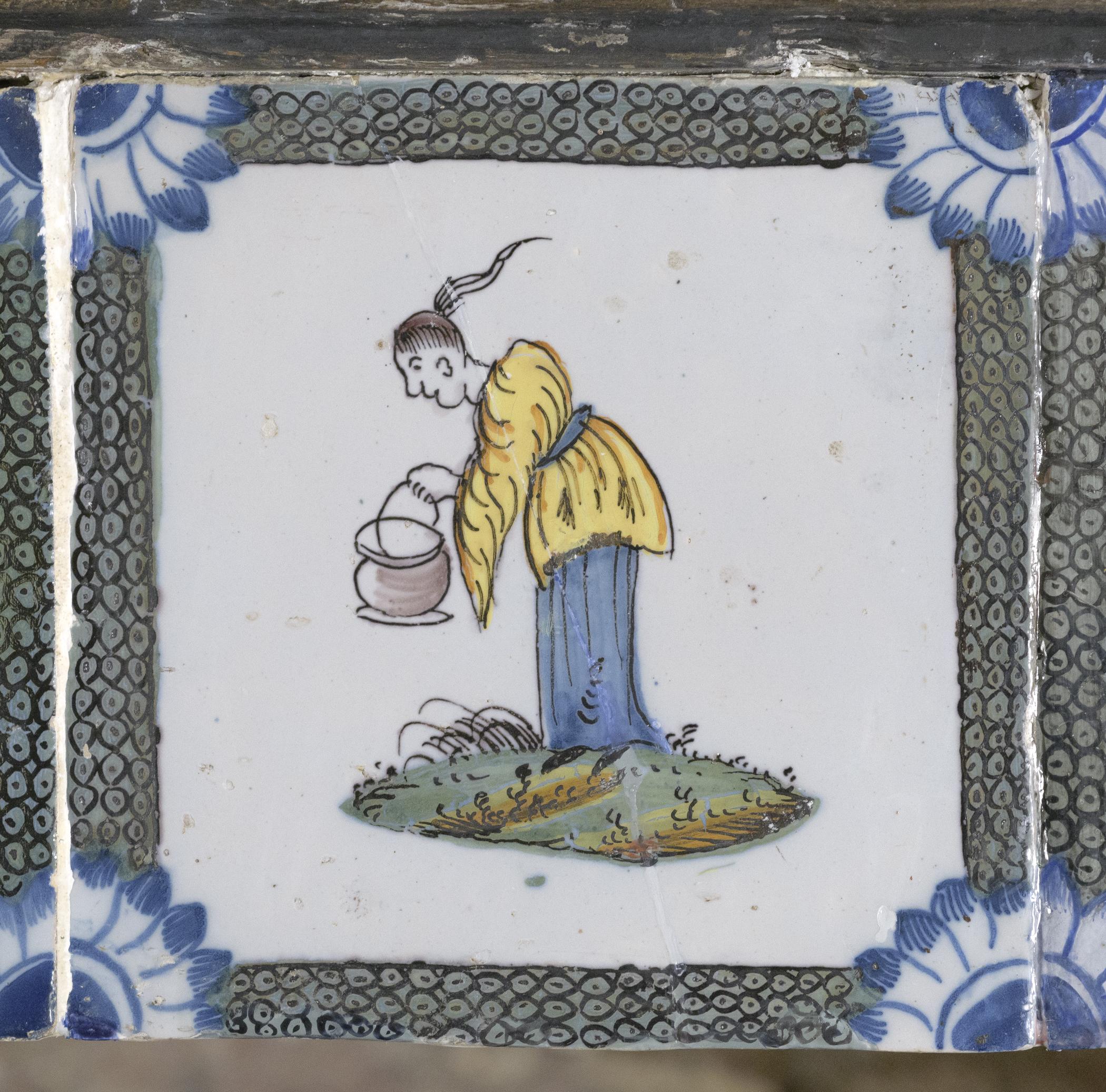 1969.4720.016 Tile, view 1, after conservation treatment
