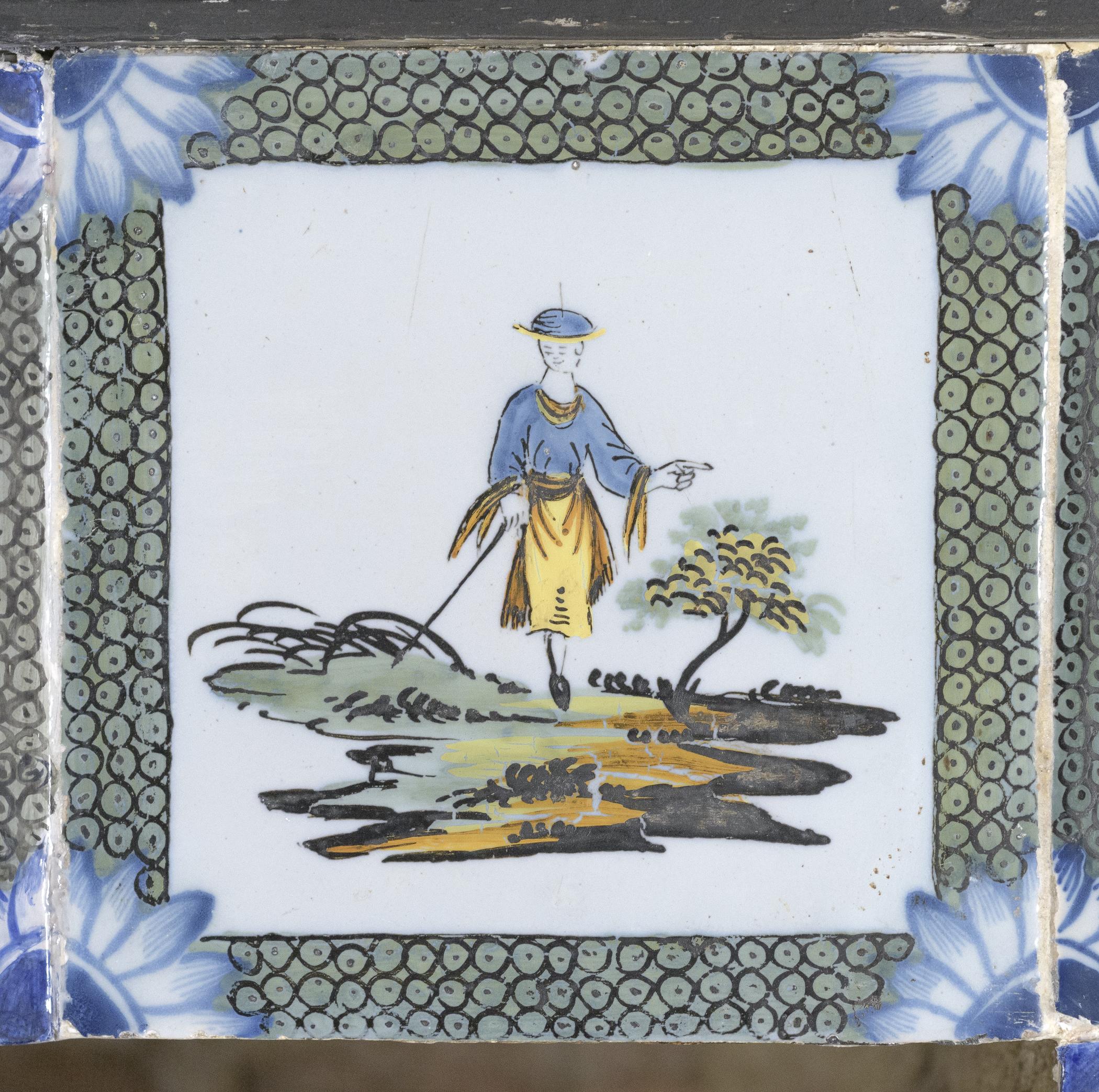 1969.4720.018 Tile, view 1, after conservation treatment