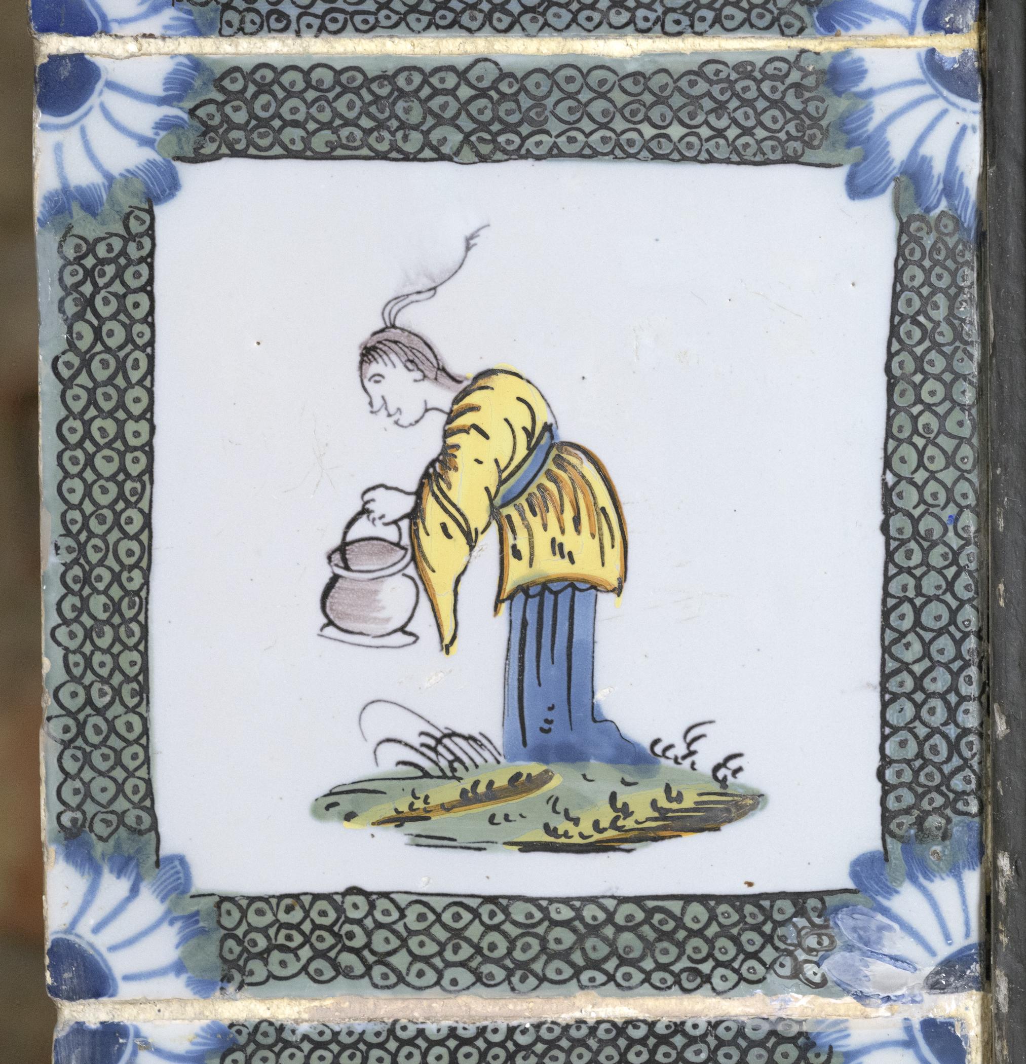 1969.4720.024 Tile, view 1, after conservation treatment
