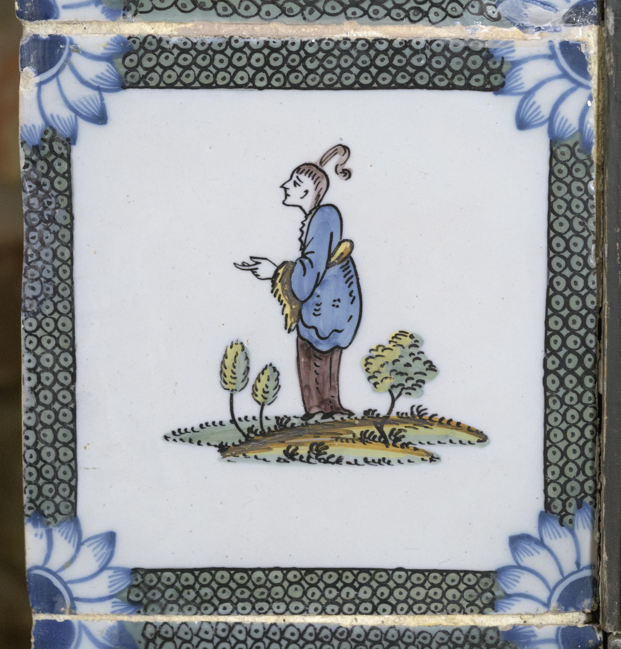 1969.4720.025 Tile, view 1, after conservation treatment
