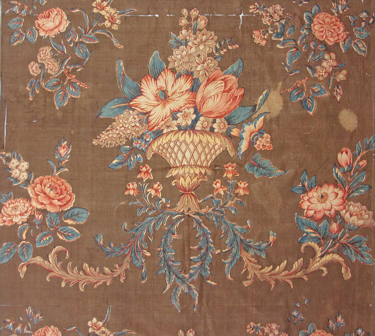 1969.4740 A textile, printed repeat