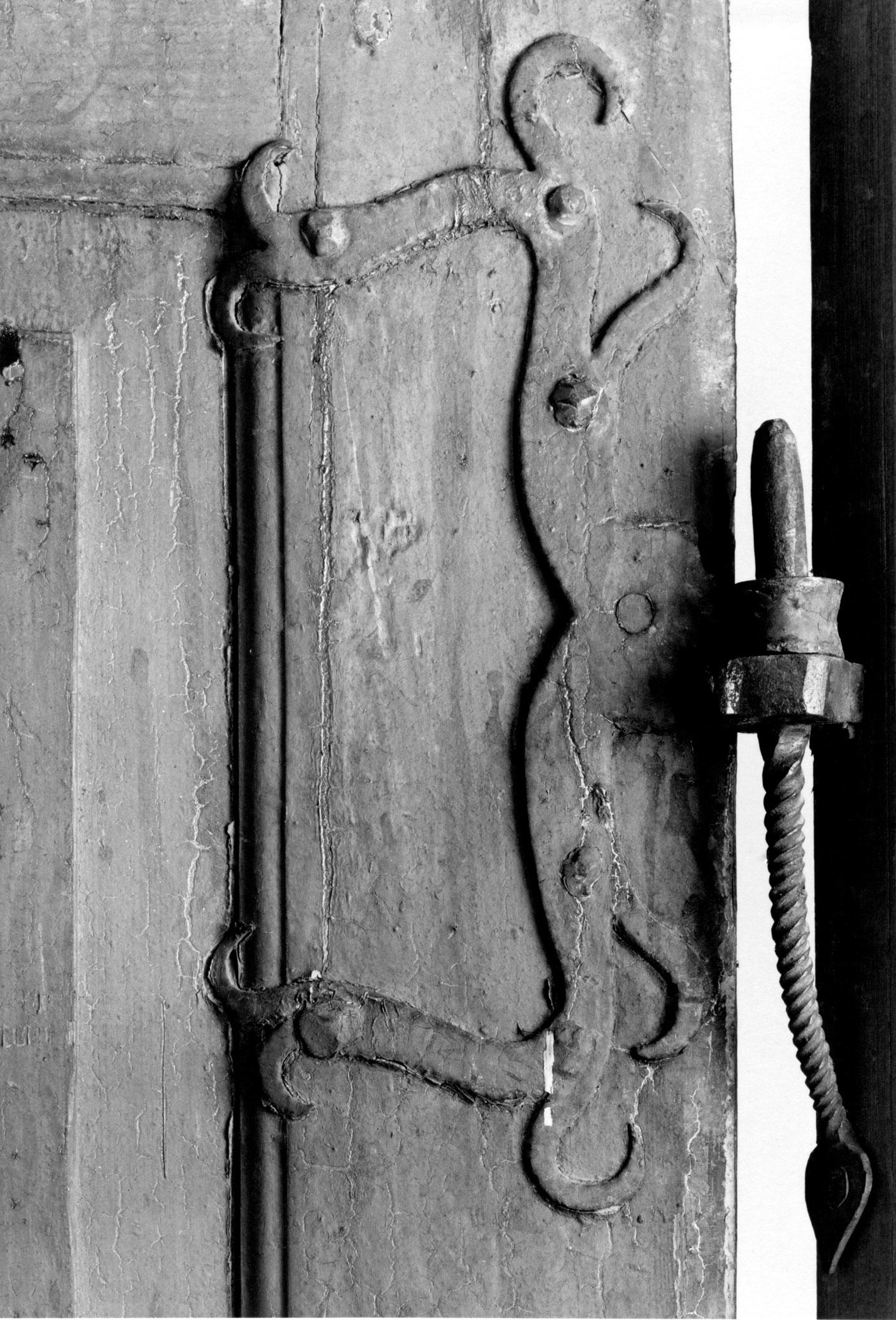 1969.5057 Door, detail 2, B+W