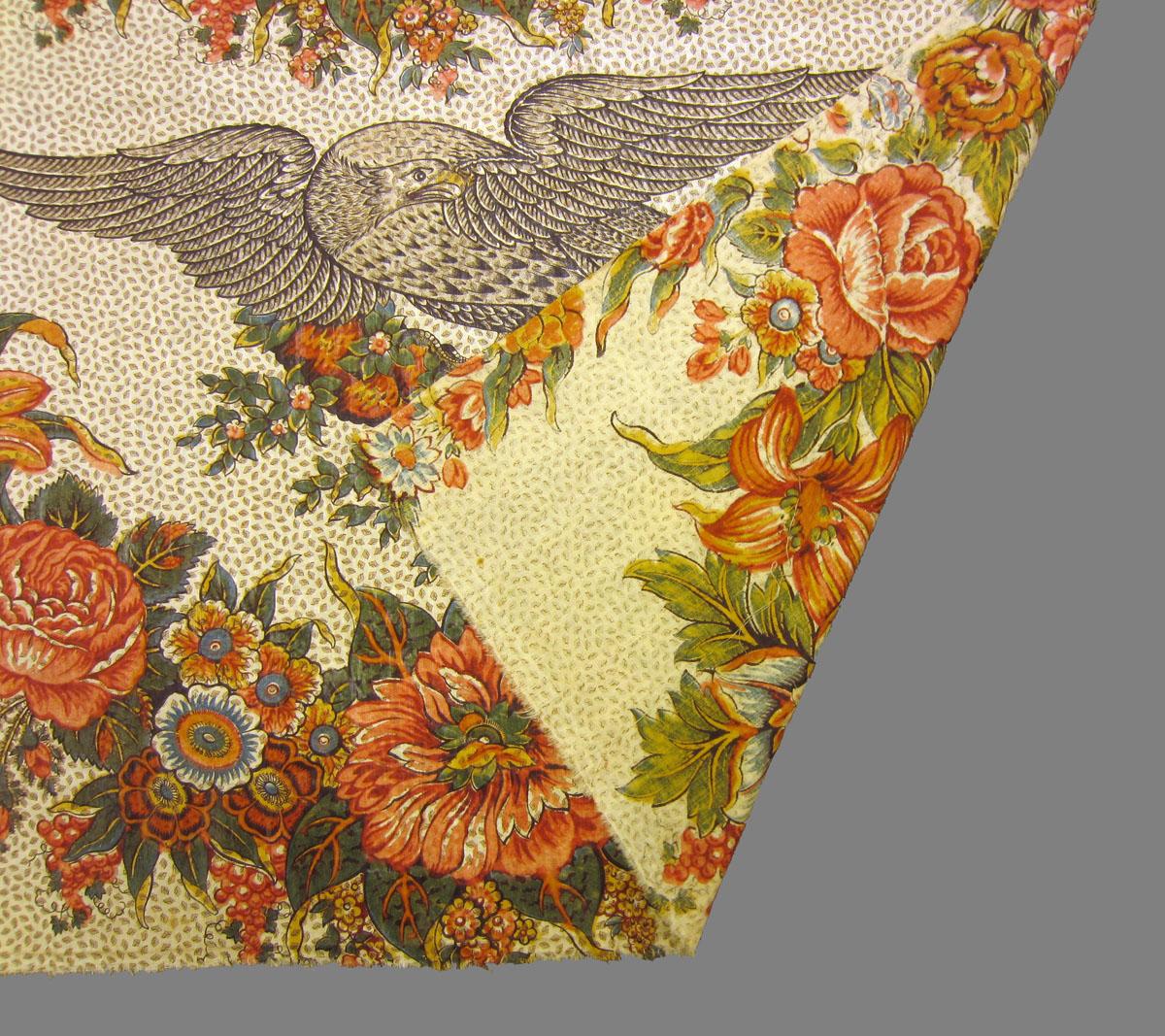 1969.5374 textile, printed folded corner