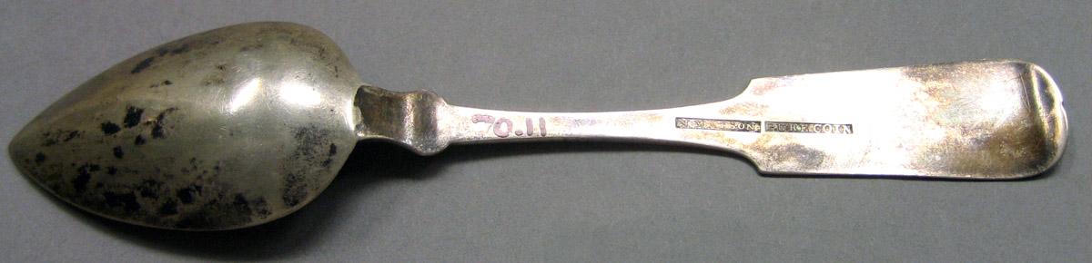 1970.0011 Silver Spoon underside