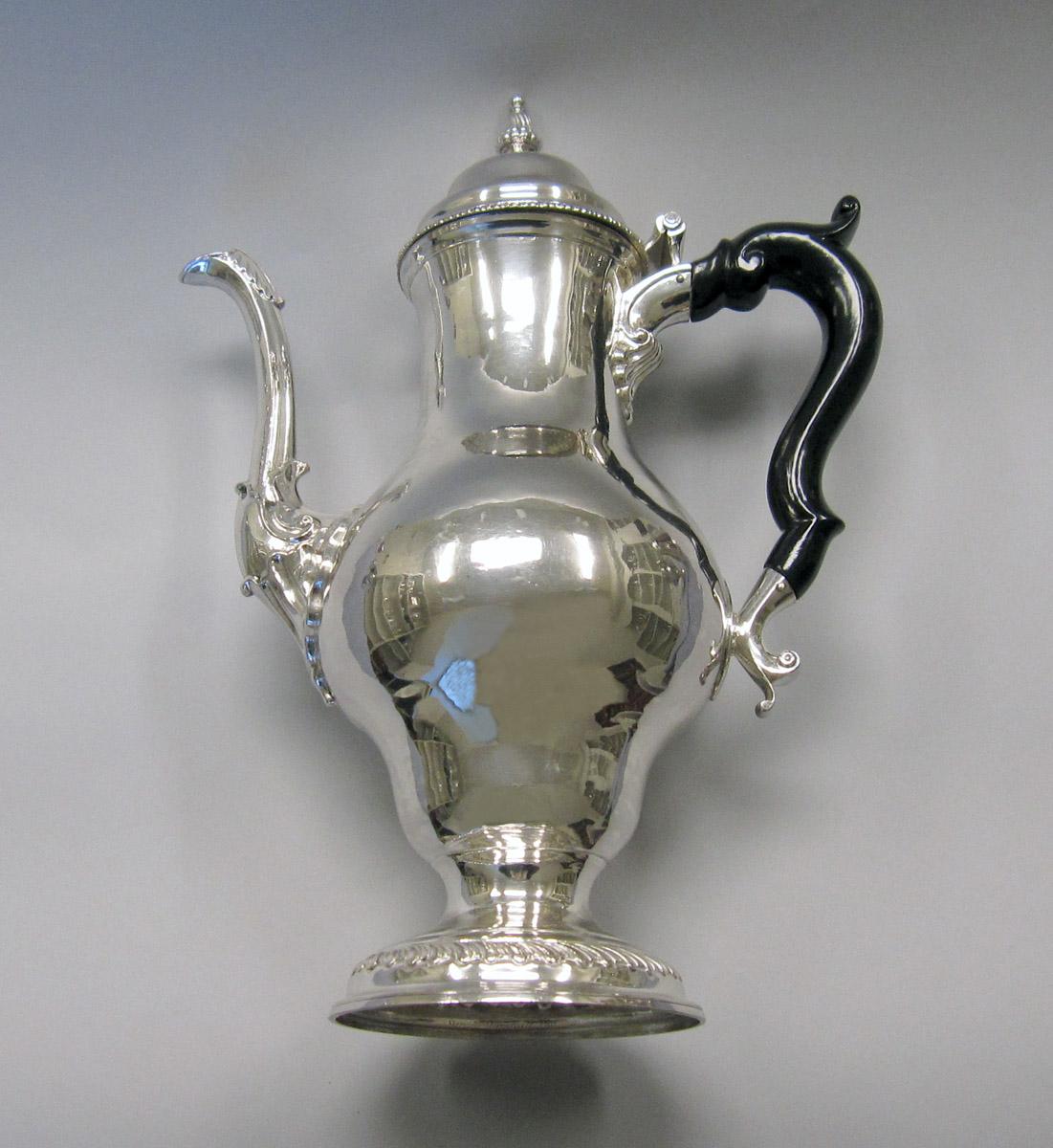 1970.0019 Silver Coffee Pot side 1