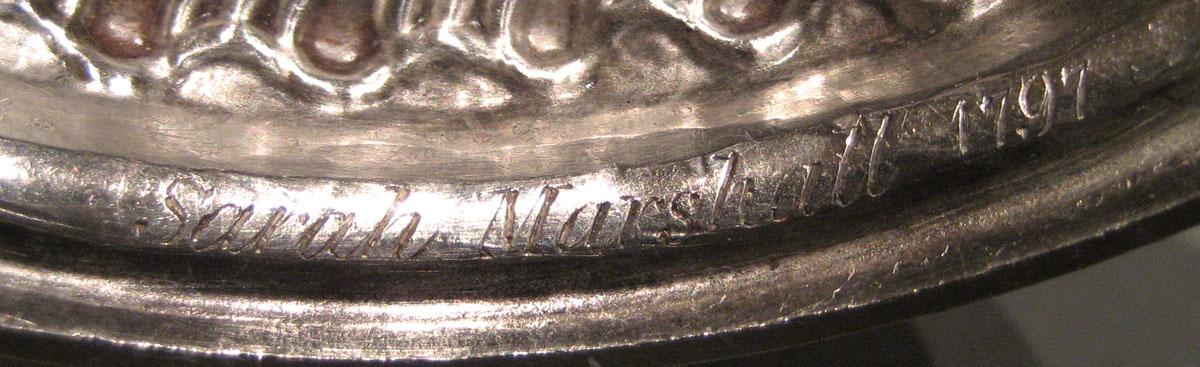 1970.0019 Silver Coffee Pot engraving 2