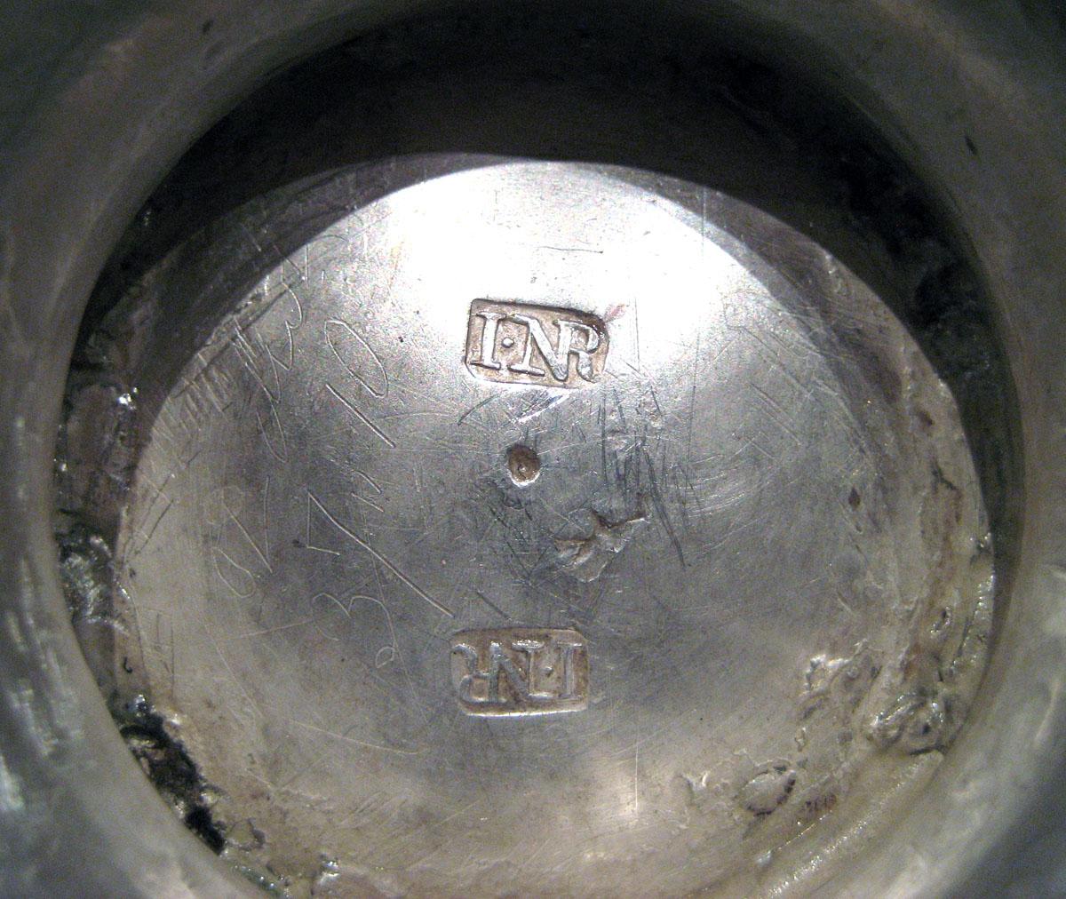 1970.0019 Silver Coffee Pot marks
