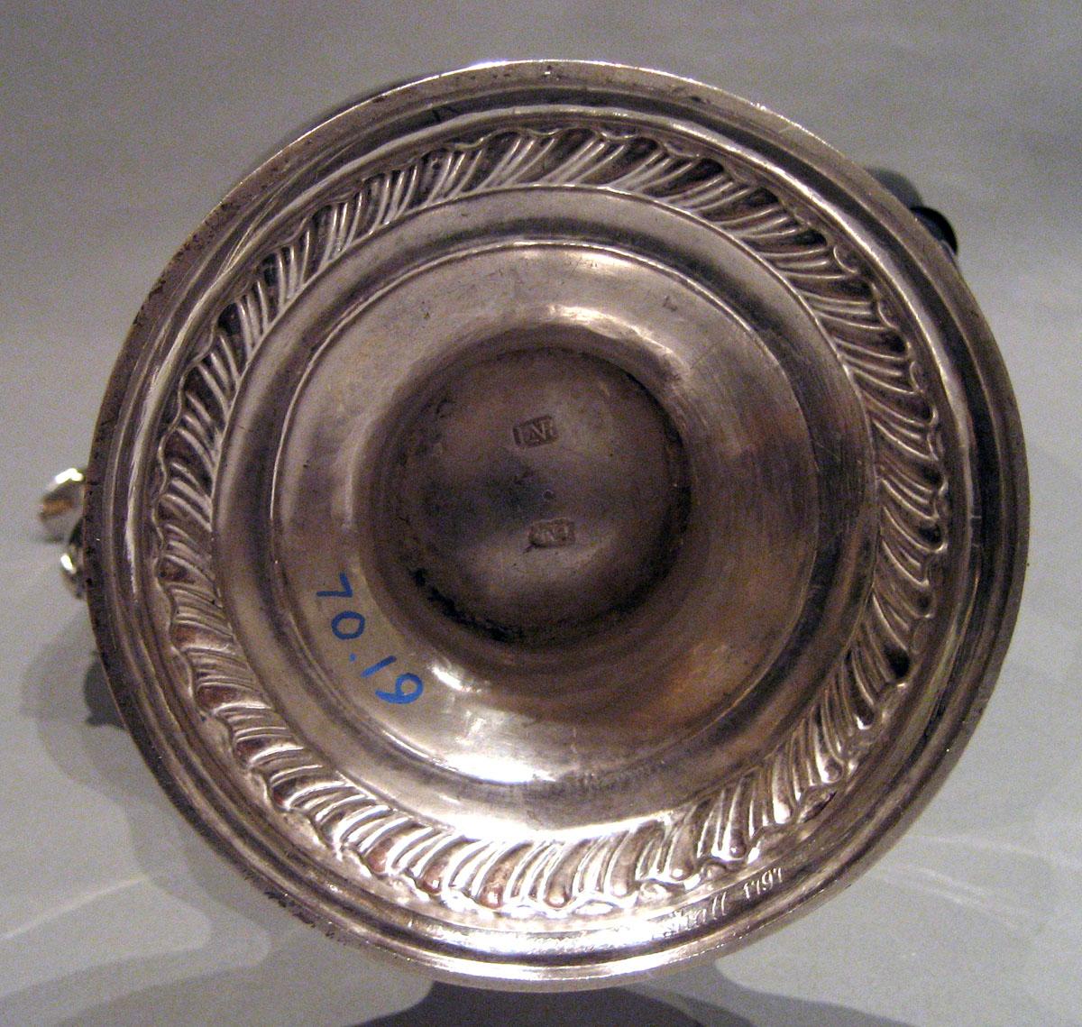 1970.0019 Silver Coffee Pot underside