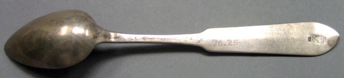 1970.0025 Silver Spoon underside