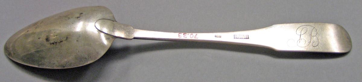 1970.0033 Silver Spoon underside