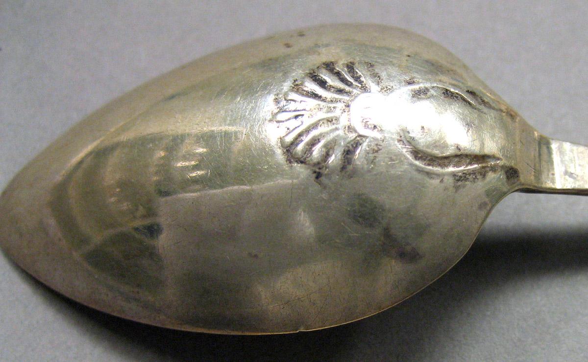 1970.0036 Silver Spoon detail