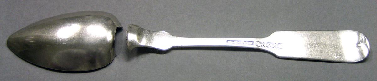 1970.0039 Silver Spoon underside