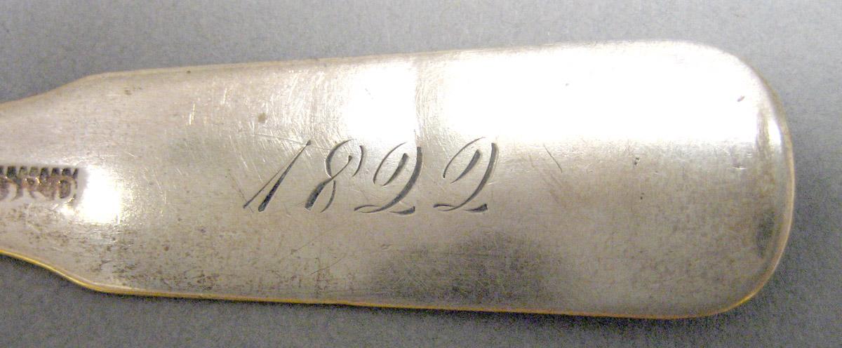 1970.0043.001 Silver Spoon engraving underside
