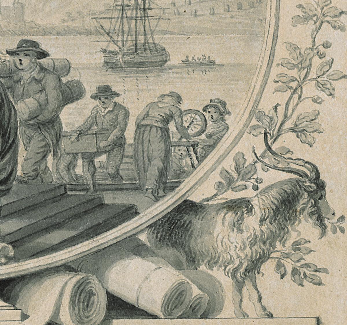 1970.0048 Drawing, Detail 3