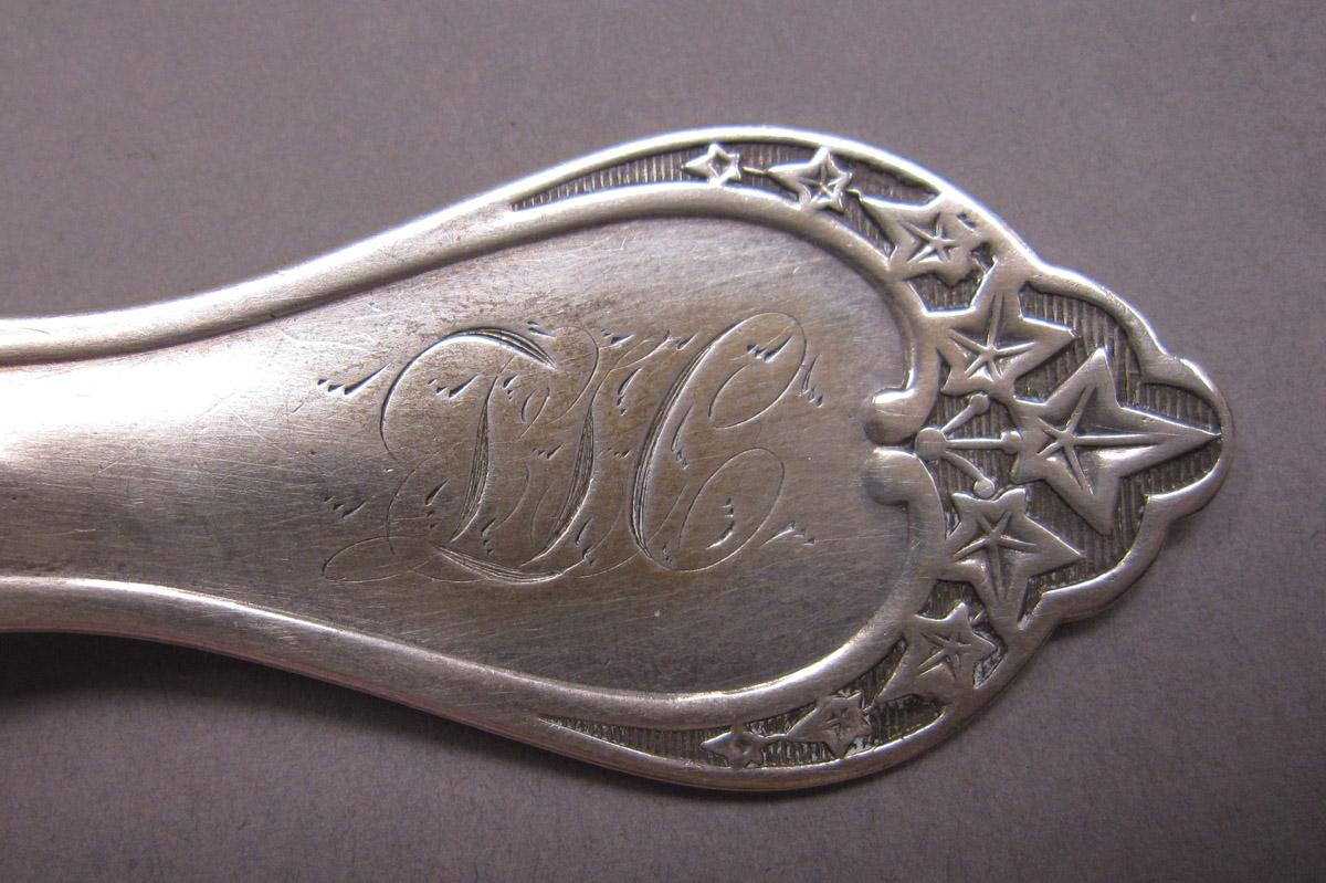 1970.0055 Spoon, engraving