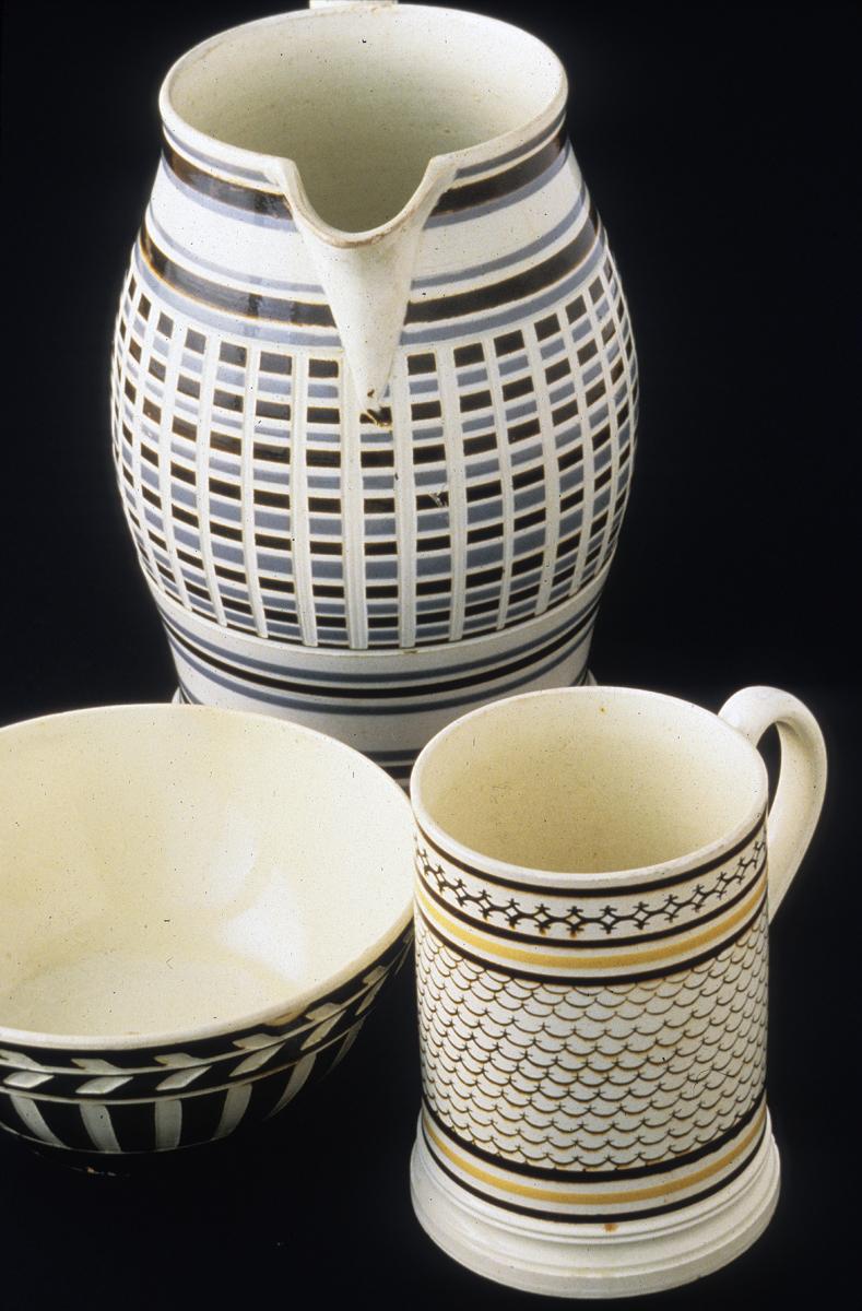 1970.0064, .0065, .0177 Dippedware inlay pieces