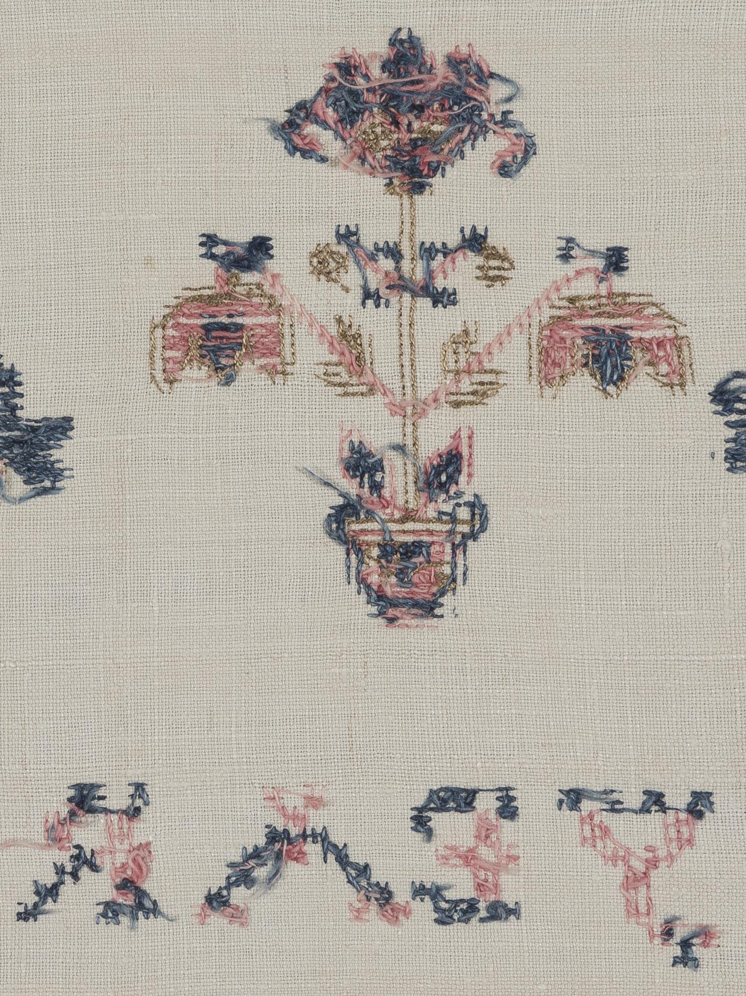 1970.0081 Towel, reverse, detail 7