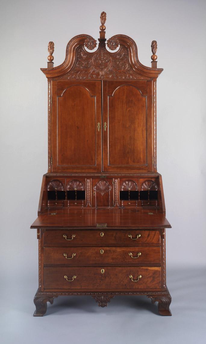 1951.0056 Desk and bookcase (view 3)