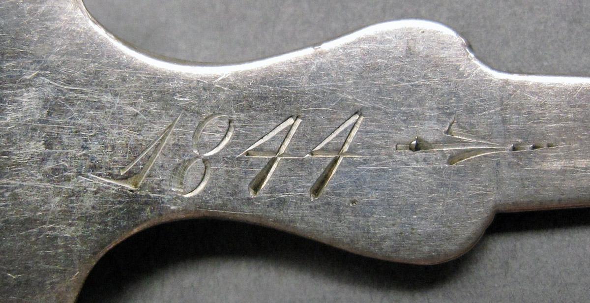 1970.0087.002 Salt spoon engraving