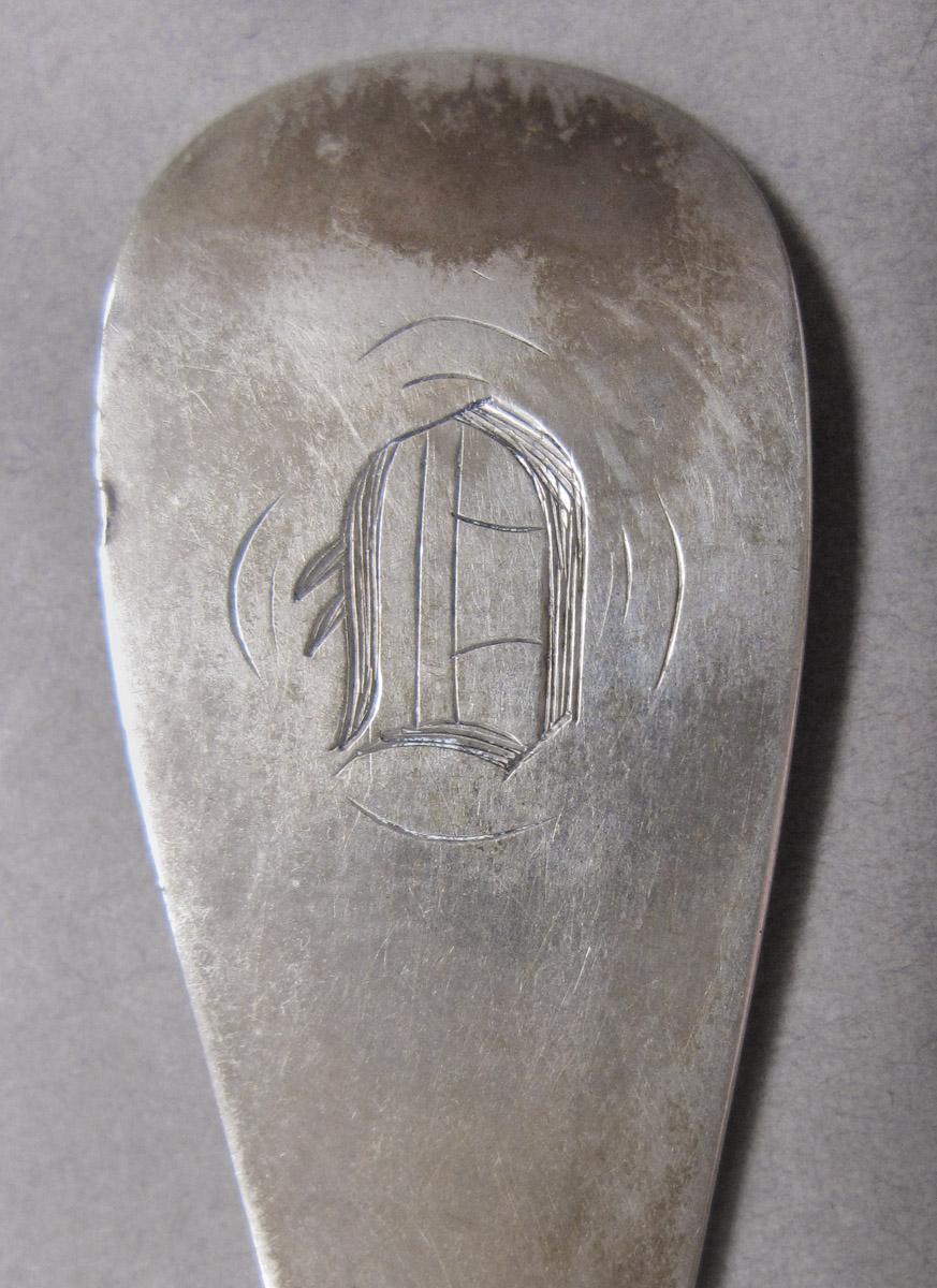 1970.0091.001 Salt spoon engraving
