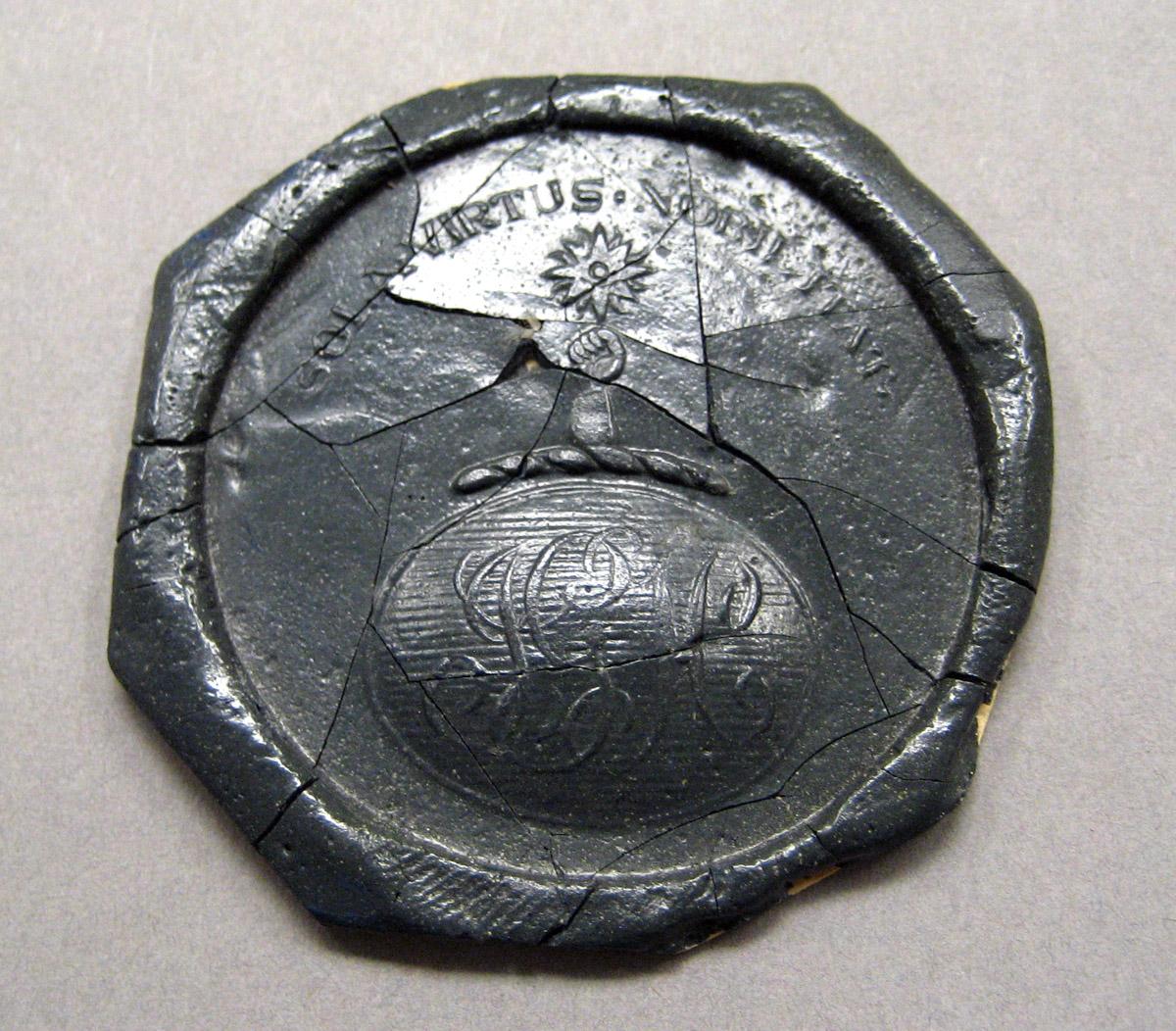 1970.0100 B Wax imprint upper surface