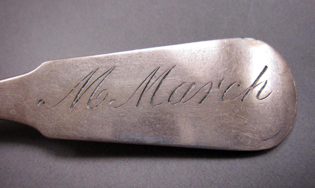 1970.0111 Spoon, engraving