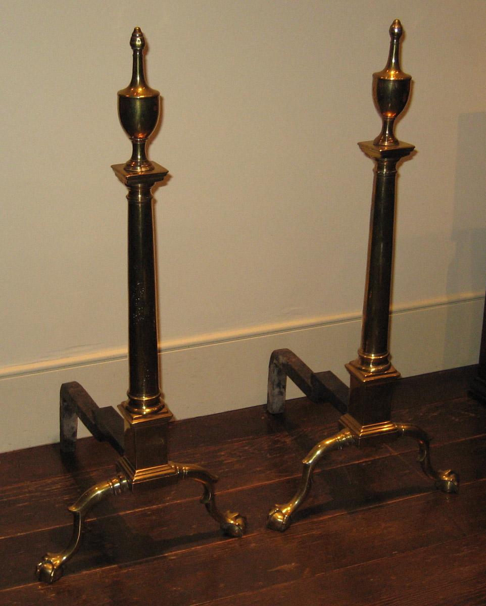 1957.0582.001 and .002 Andirons